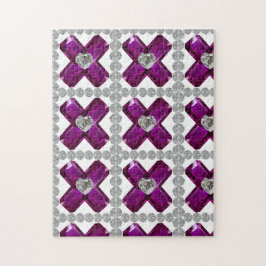 Ametyst Diamond Art, Lila Pussel