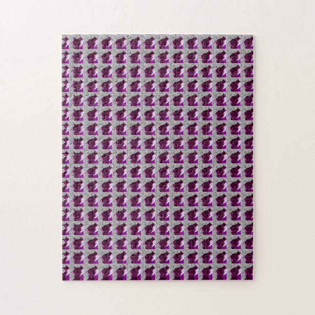 Ametyst Diamond Art, Lila Pussel (Vertikal)