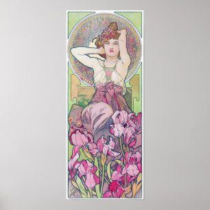 Ametyst (fyra judier), Alphonse Mucha Poster