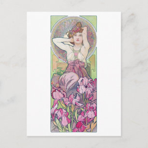 Ametyst (fyra judier), Alphonse Mucha Vykort