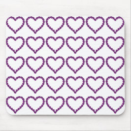 Ametyst Gemstone Heart Lila Musmatta
