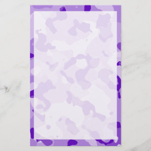 Ametyst Lila Camo; Camouflage Brevpapper