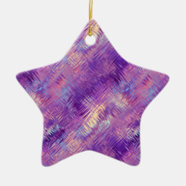 Ametyst Lila Crystal Gel Struktur Julgransprydnad Keramik