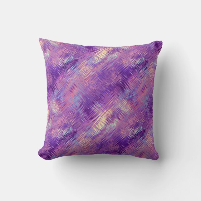 Ametyst Lila Crystal Gel Struktur Kudde (Framsida)