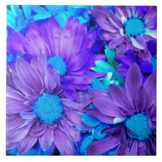 Ametyst Lila och turkoise Blue- Daisy Kakelplatta