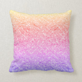 Ametyst Lila Rosa ros Ombre Rainbow Pastel Kudde
