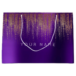 Ametyst Lila Vit plommon Minimal fördel Guld Rain