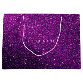 Ametyst Lila White Plum Glitter Favor Gift Star