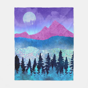 Ametyst Mist Mountains Fleecefilt