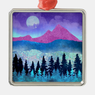 Ametyst Mist Mountains Julgransprydnad Metall