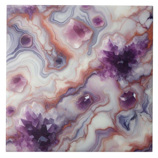 Ametyst Mosaic: Twilight Kakelplatta (Framsidan)