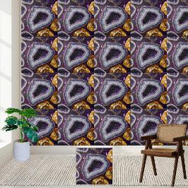 Ametyst och Citrine Geode Tile Kakelplatta