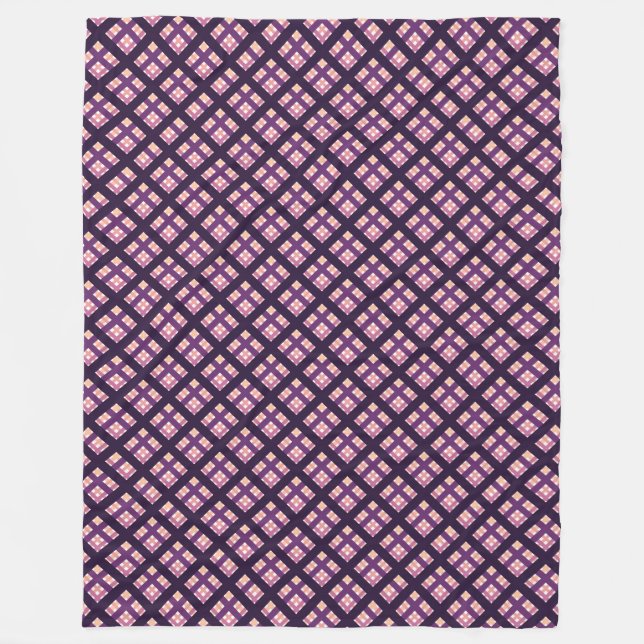 Ametyst Peach Rosa Lila Lilac Rand Play Fleecefilt (Framsidan)