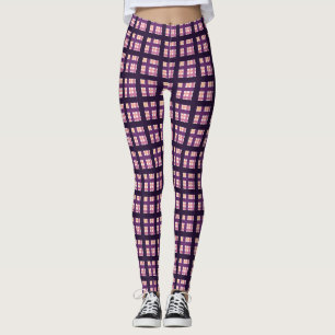 Ametyst Peach Rosa Lila Lilac Rand Play Leggings