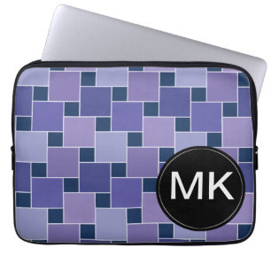Ametyst-rutor Laptop Sleeve
