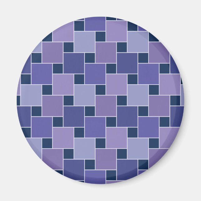 Ametyst-rutor Magnet (Framsidan)