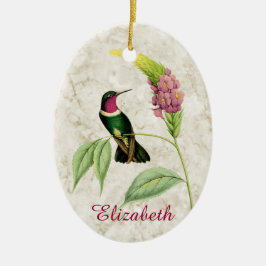 Ametyst Throated Hummingbird Ornament