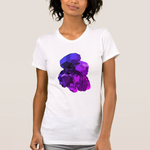 Ametyst vektorkonst Kvinnor i Passande T-Shirt