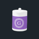 Ametyst Wht Grekiska Nyckel Rnd Ram Initial Monogr<br><div class="desc">Amethyst Lila and White Grekiska Nyckel Round Framework Initial Monogram A snyggt solid bakgrund med ett vitt grekiskt ram-område för din monogram, namn eller annan text. Du kan också ändra teckensnittet, ändra teckensnittet storlekt och färg, flytta texten, justera storleka på ram etc. Om du vill ha den här designen i...</div>