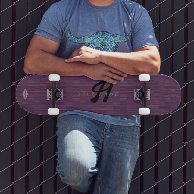 Ametystövertoningsmonogram Skateboard HAMbyWG (Utomhus 3)