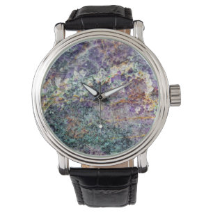 ametyststen struktur mönster sten, gem mineralam armbandsur