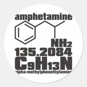 amfetamin runt klistermärke
