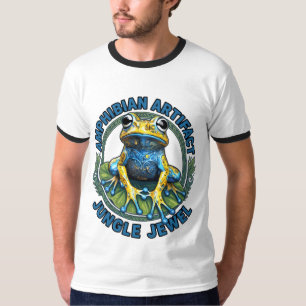 Amfibie Artefakt Djungel Juvel Groda Konst T Shirt