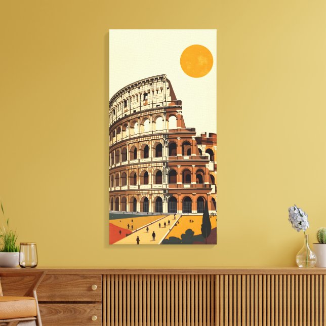 Amfiteater Colosseum Canvastryck (Insitu (Vardagsrum))