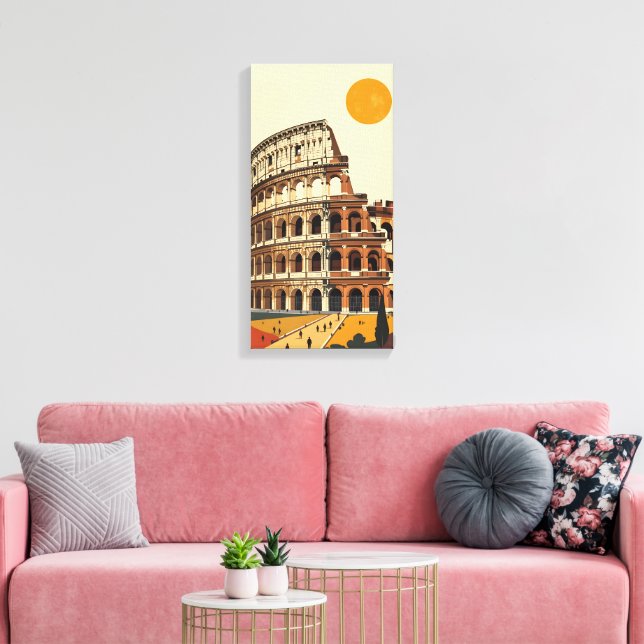 Amfiteater Colosseum Canvastryck (Insitu (Vardagsrum))