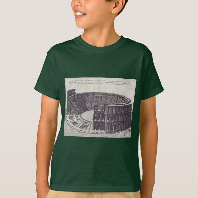 Amfiteatern i Verona på Piazza Bra T Shirt (Framsida)