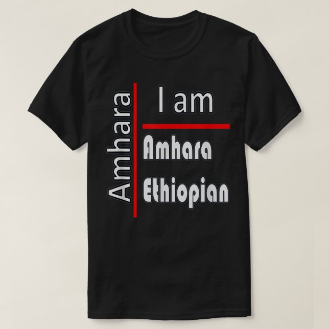 Amhara Ethiopia  T Shirt (Design framsida)