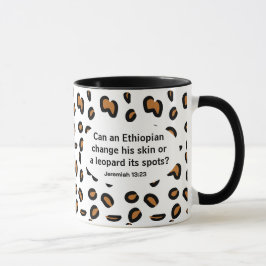 Amharic och English Bible Verse Mugg