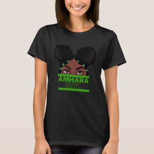 Amharisk flicka  Vacker etiopisk eritreansk rasta T Shirt
