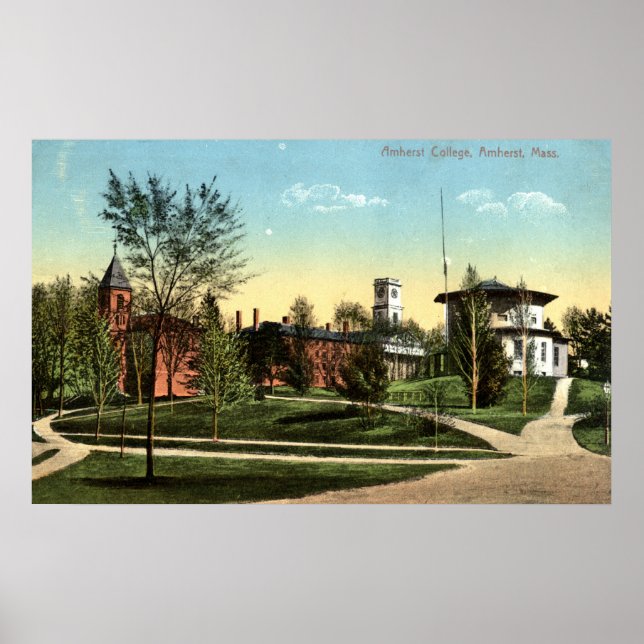 Amherst College Repro Vintage 1912 Poster (Framsidan)