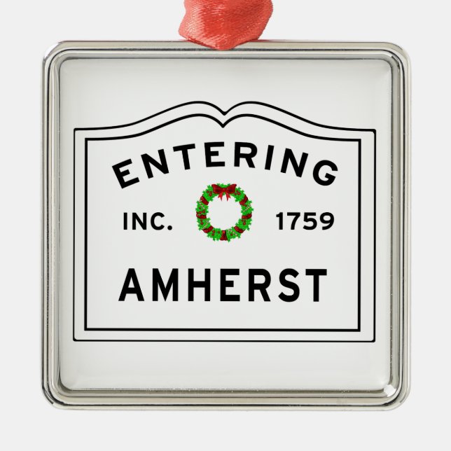 Amherst, MORSA Helgdag Wandeans Metall Ornament (Framsidan)