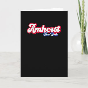 Amherst New York Ny Retro Script 716 Western New Y Kort