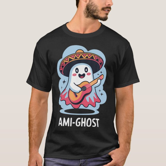 Ami-Ghost Mexican Ghost Sombrero T Shirt (Framsida)