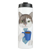 Ami Office Cat Thermal Tumbler