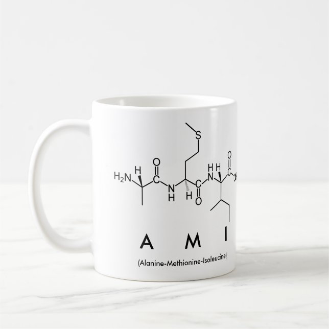 Ami peptide namn mugg (Vänster)