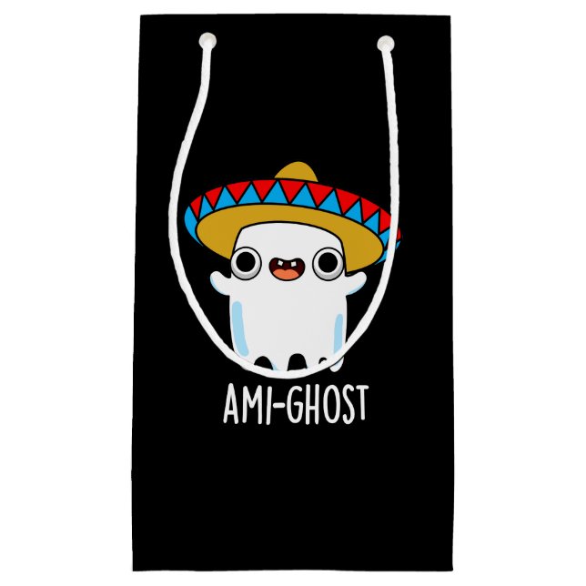 Ami-spökfunny Mexican Ghost Pun Mörk BG (Framsidan)