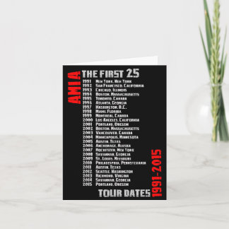 AMIA:s 25-årsjubileum: Greeting Card Kort