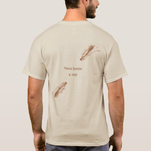 Amiable Brown Brushstrokes Stains Hand plockade Ar T Shirt