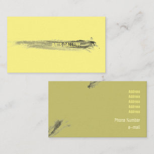 Amiable Grått Brushstrokes Stains Hand plockade Ar Visitkort