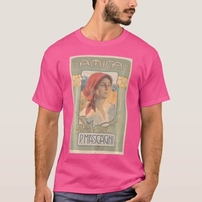 Amica Vintage Opera Poster T Shirt (Framsida)