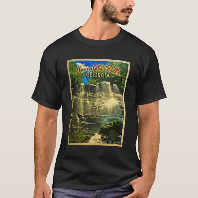 Amicalola Falls Georgia Tee Shirt (Framsida)