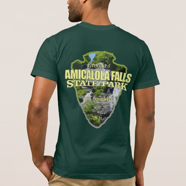 Amicalola Falls (pilspets) T Shirt (Baksida)