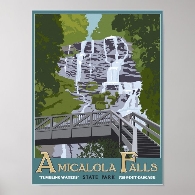 Amicalola Falls Poster (Framsidan)
