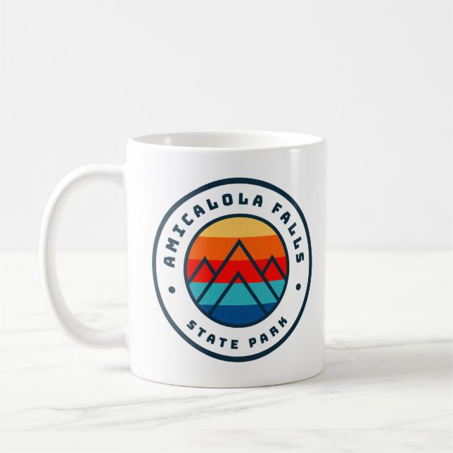 Amicalola Falls State Park Georgia GA Gift Kaffemugg (Vänster)