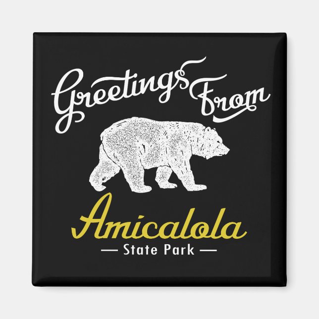 Amicalola State Park Bear Magnet (Framsidan)