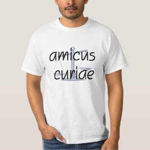Amicus Curiae. AdvokatT-tröja med latinskt T-shirt